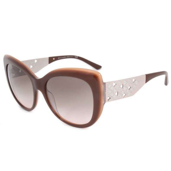 Bvlgari Brown Cat Eye Sunglasses - Picture 2 of 5